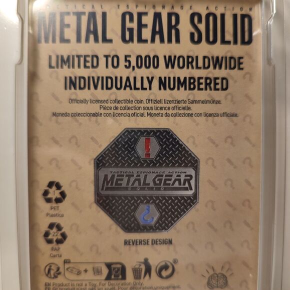 Metal Gear Solid Raiden And Solid Snake Coin Bundle Official Konami Coins Set - Picture 6 of 6